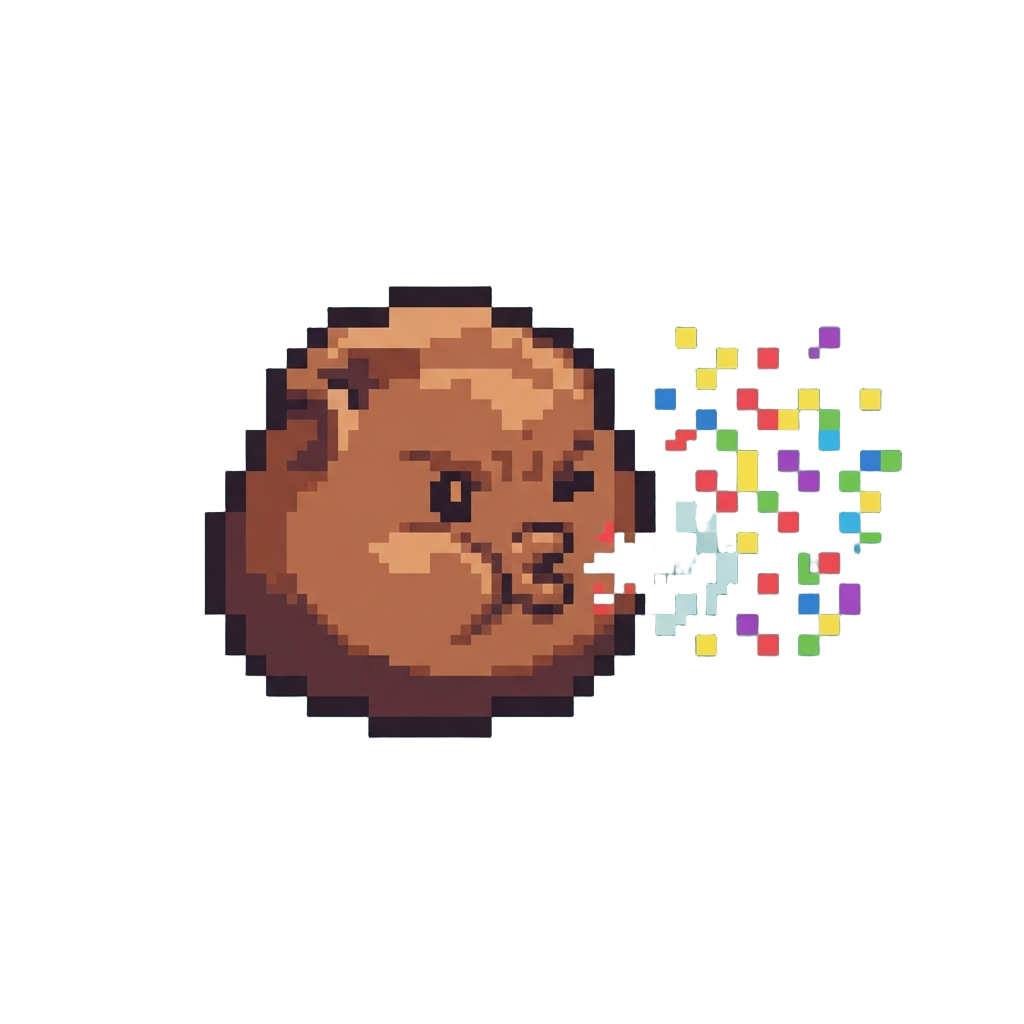 Sneezing Out a Cloud of Vibrant Confetti