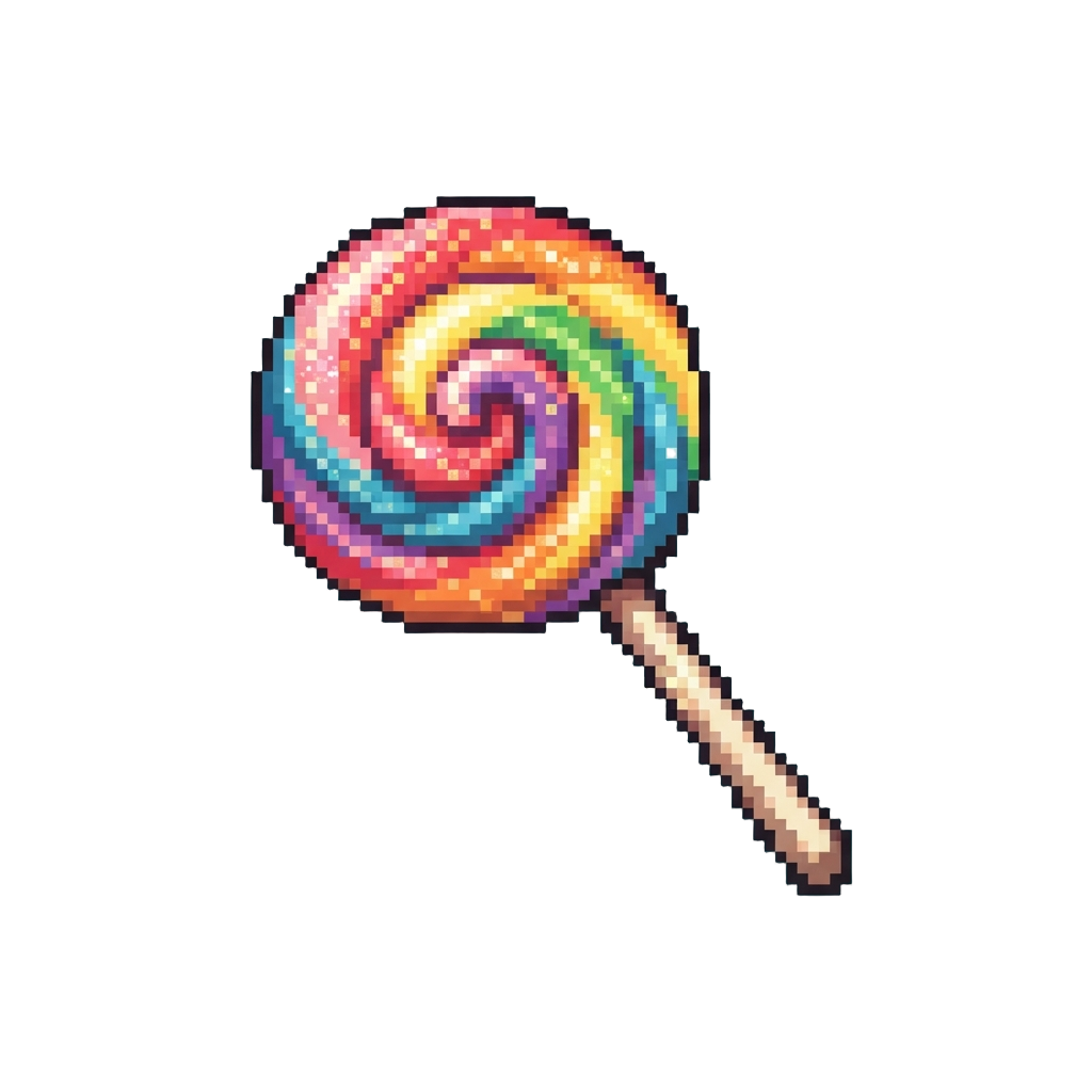 Producing a Giant Glittery Lollipop Out of Thin Air