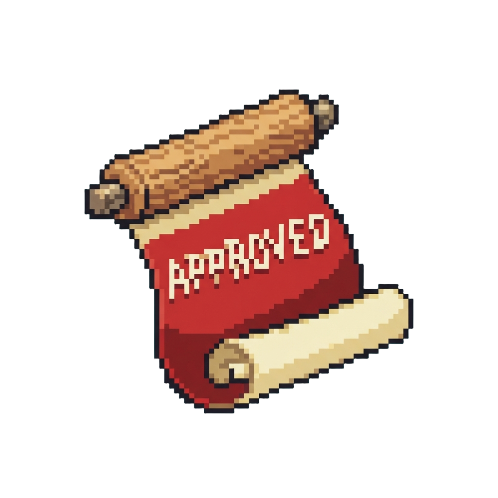 Unfurling a Tiny Comedic Banner That Reads Approved