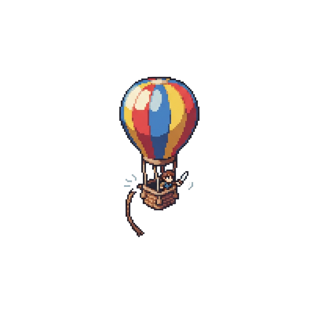 The First Hot Air Balloon Launch Where @image1 Accidentally Cuts the Tether Rope Early
