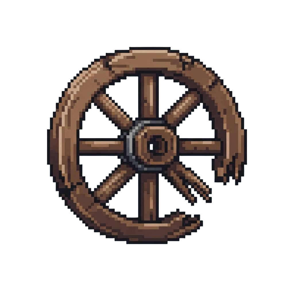 A Broken Wagon Wheel