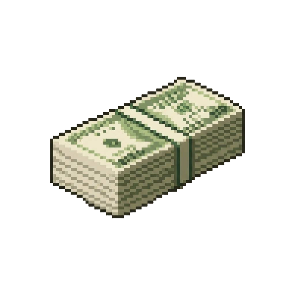 A Stack of Pristine Paper Banknotes