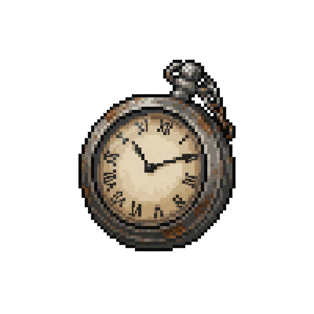 A Rusted Silver Pocket Watch