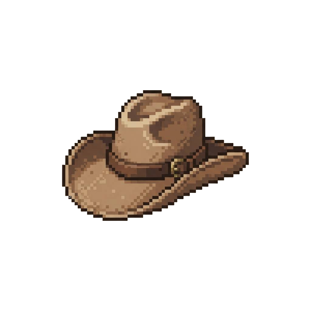 A Dusty Discarded Cowboy Hat