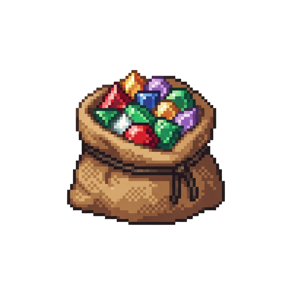 A Sack of Rare Gemstones