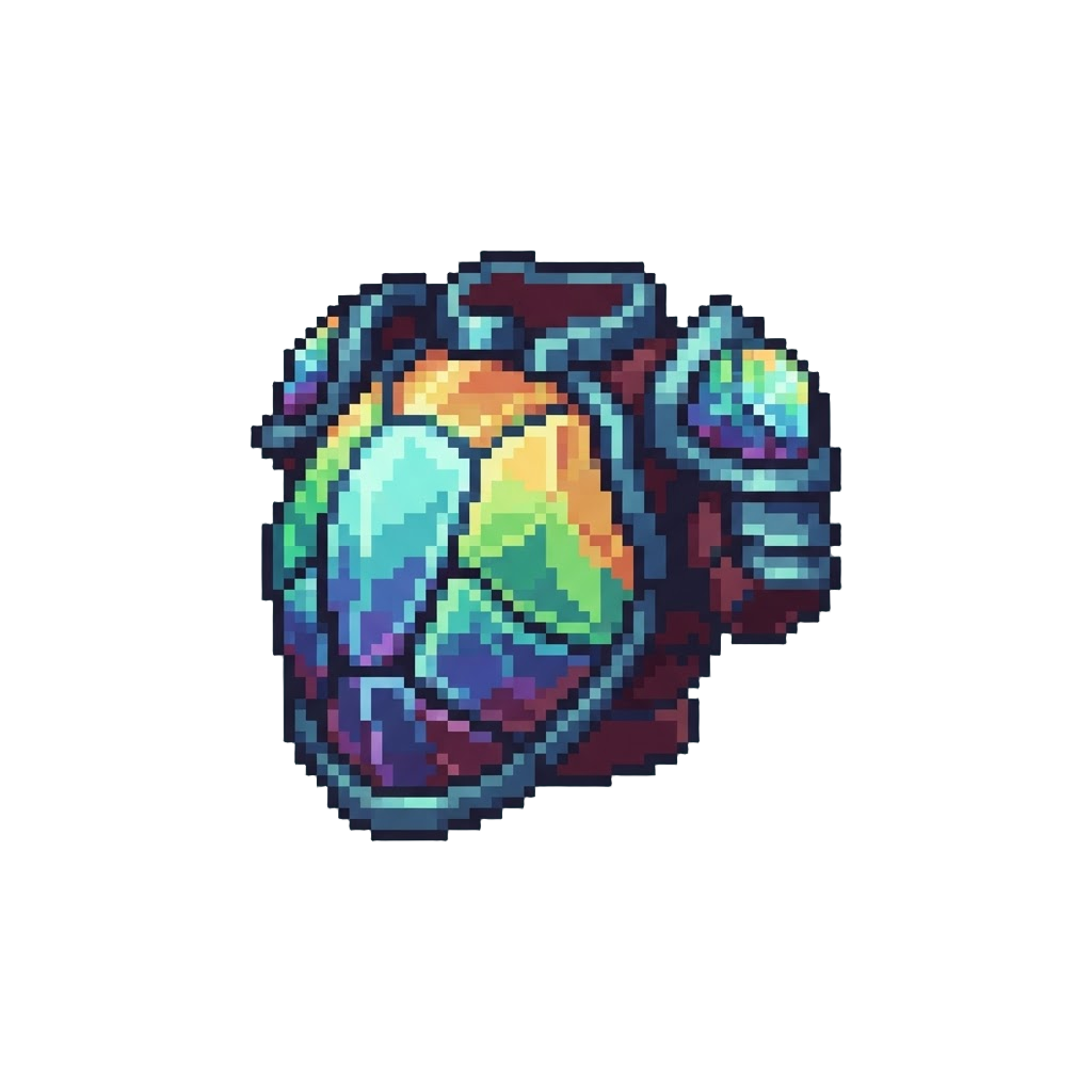 A Rainbow Crystal Shell Armor