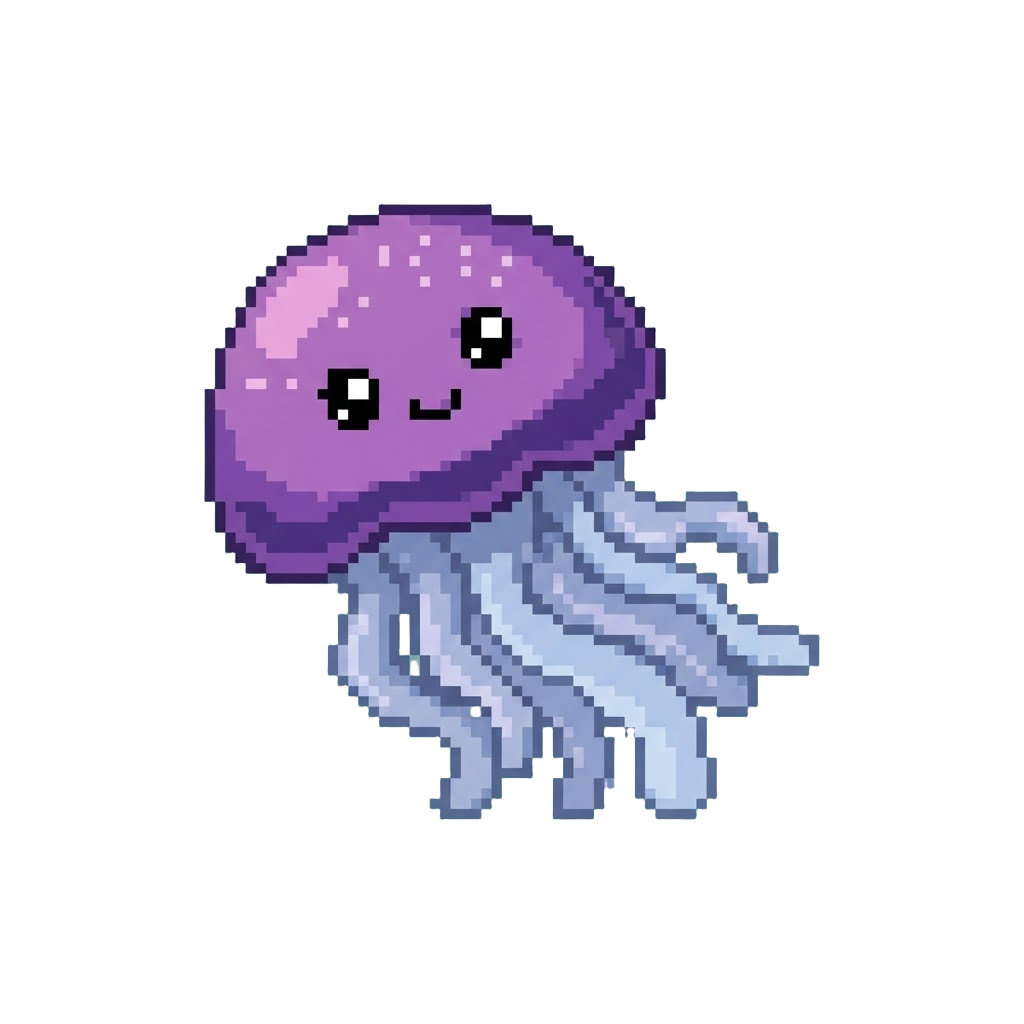 A Playful Purple Jellyfish Buddy