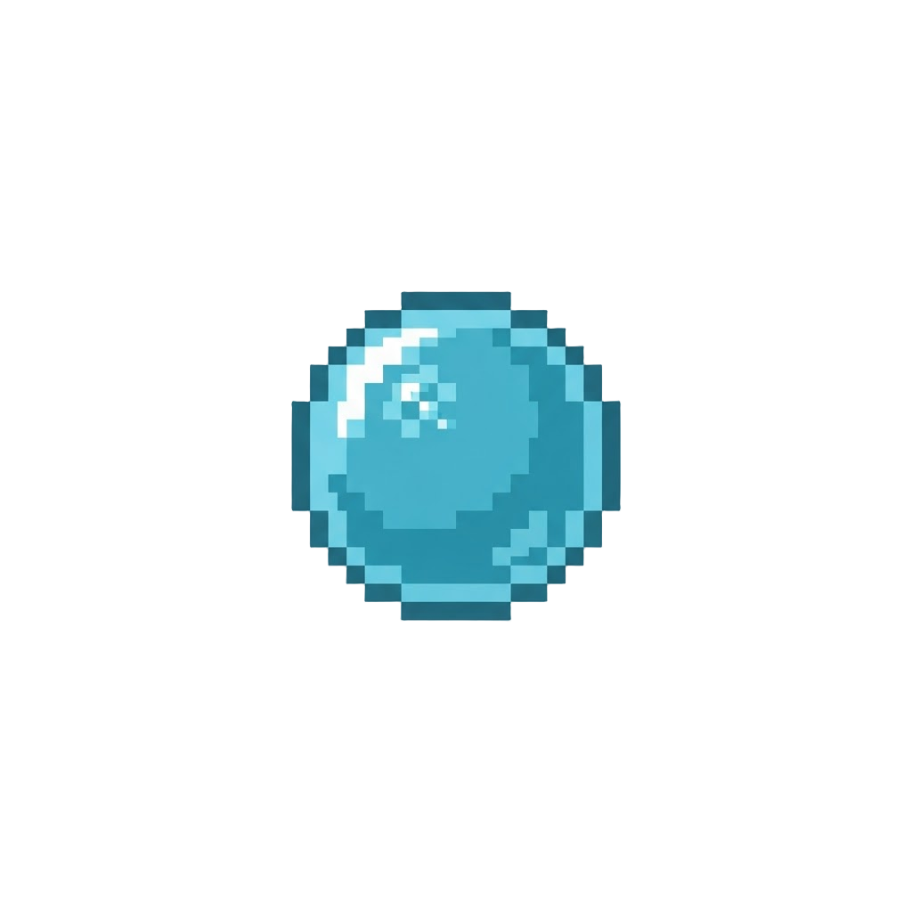 A Small Floating Oxygen Bubble