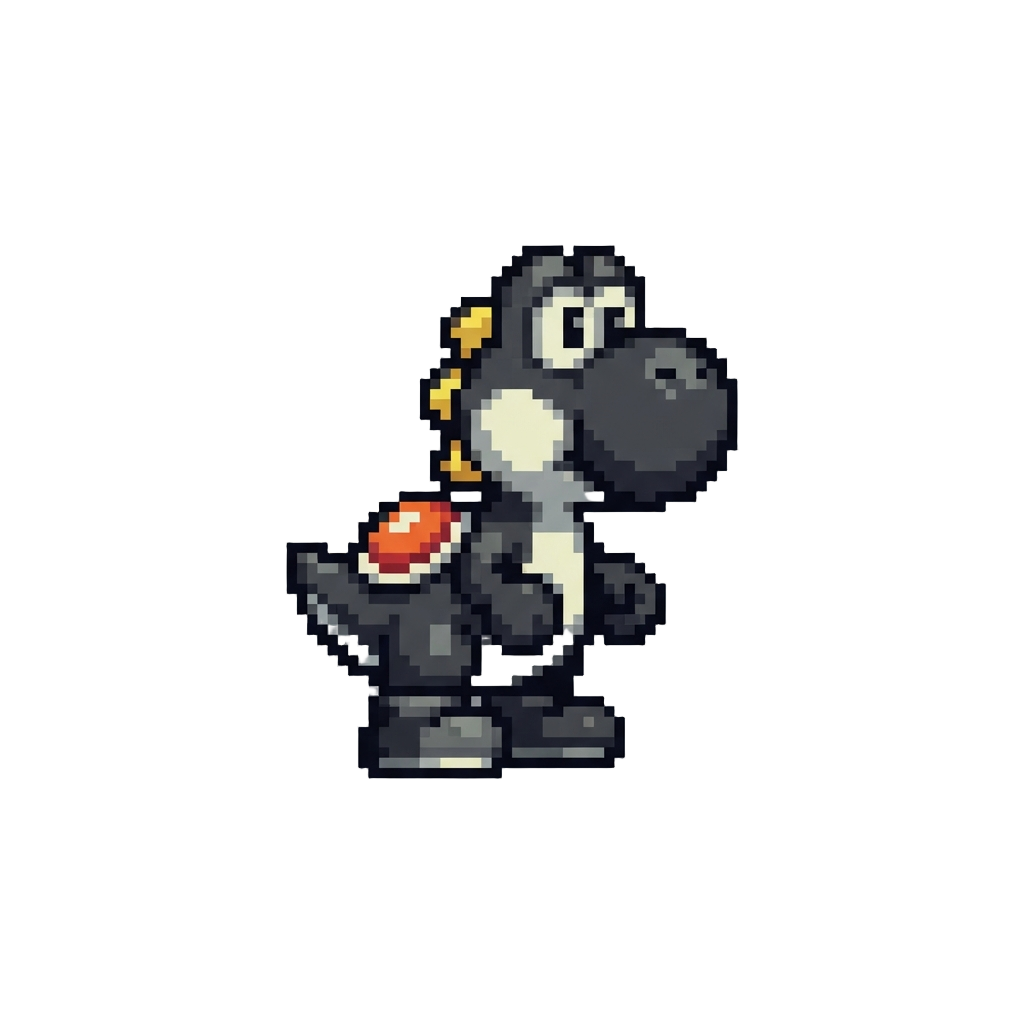 A Black Yoshi Figurine