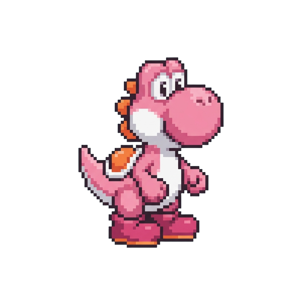 A Pink Yoshi Figurine