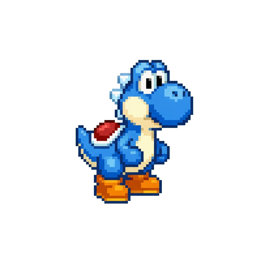 A Blue Yoshi Figurine
