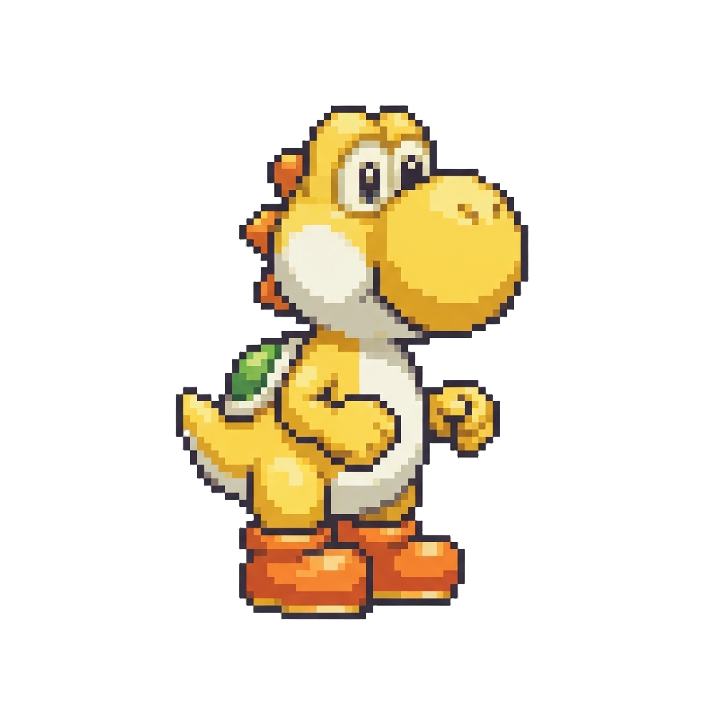 A Yellow Yoshi Figurine