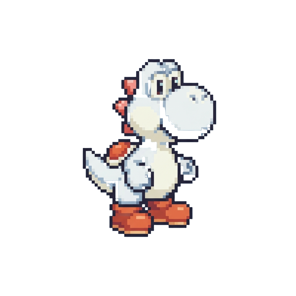 A White Yoshi Figurine