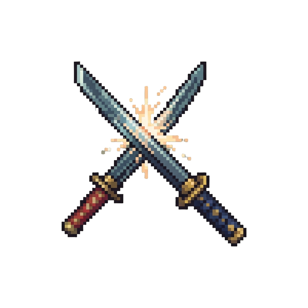 A Twin Katana Clash Disarm