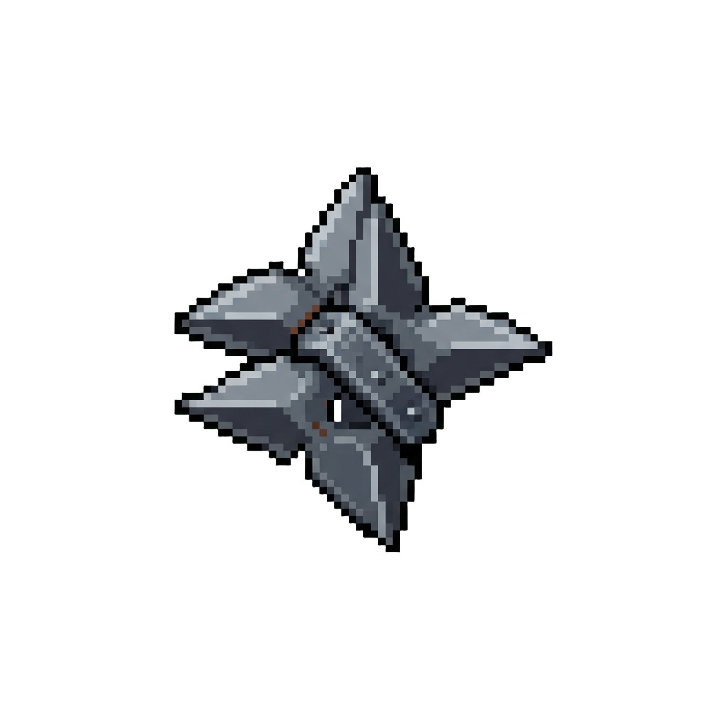 A Triple Shuriken Volley Pushback