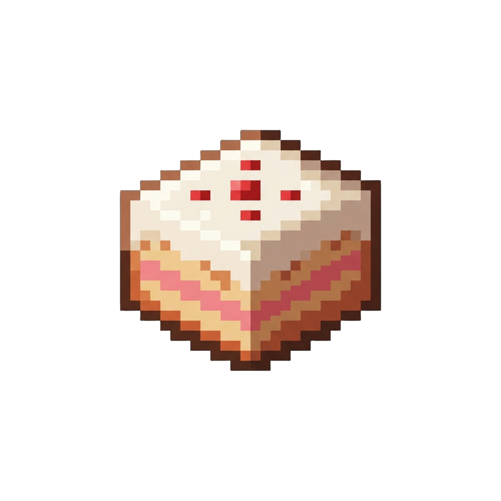 A Slice of Minecraft Cake