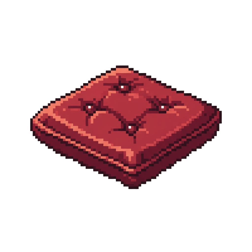A Giant Velvet Sofa Cushion