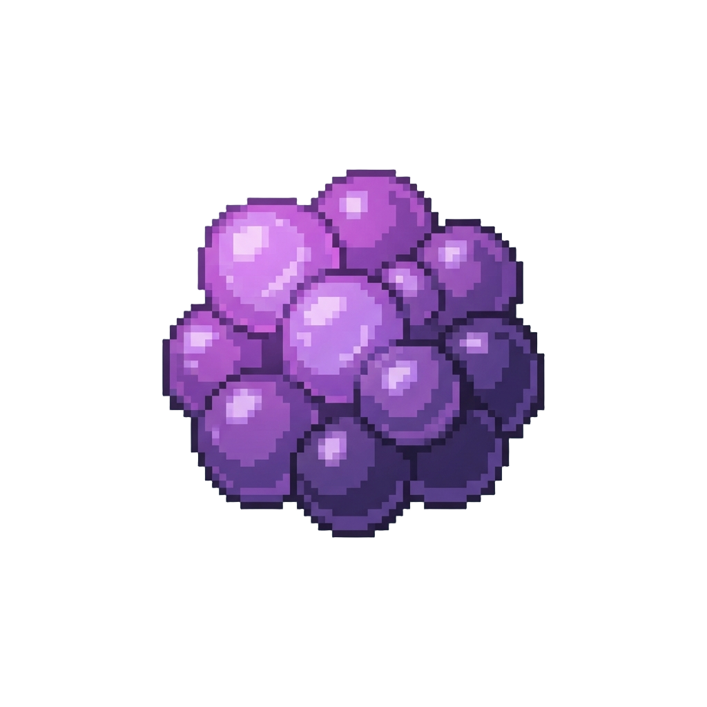 A Cloud of Glowing Purple Smoke Bubbles