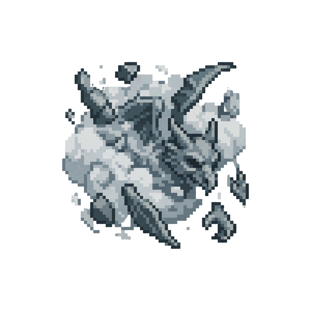 A Massive Cloud of Stone Dust and Falling Gargoyle Fragments