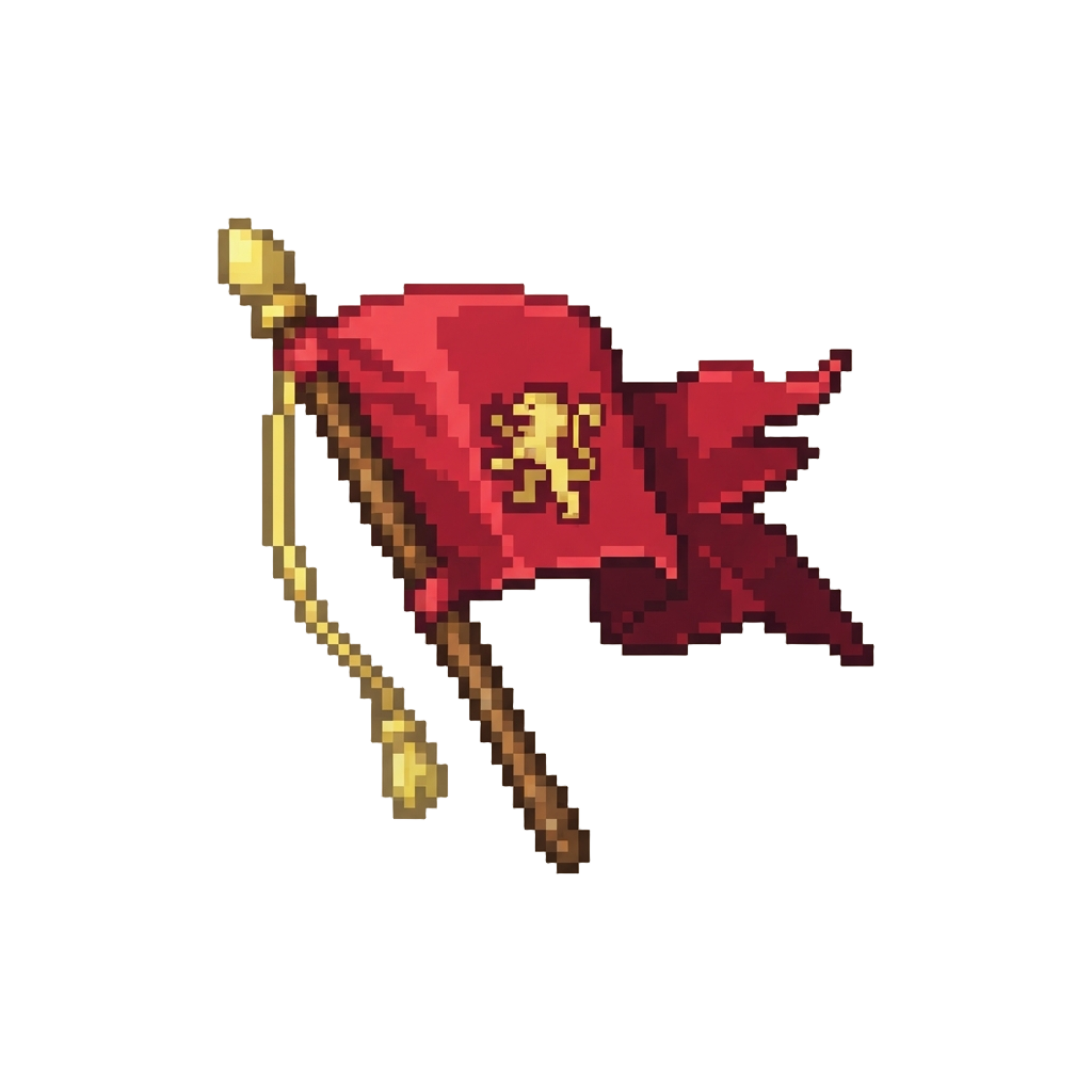A Crimson Banner Fluttering Boldly in the Gale