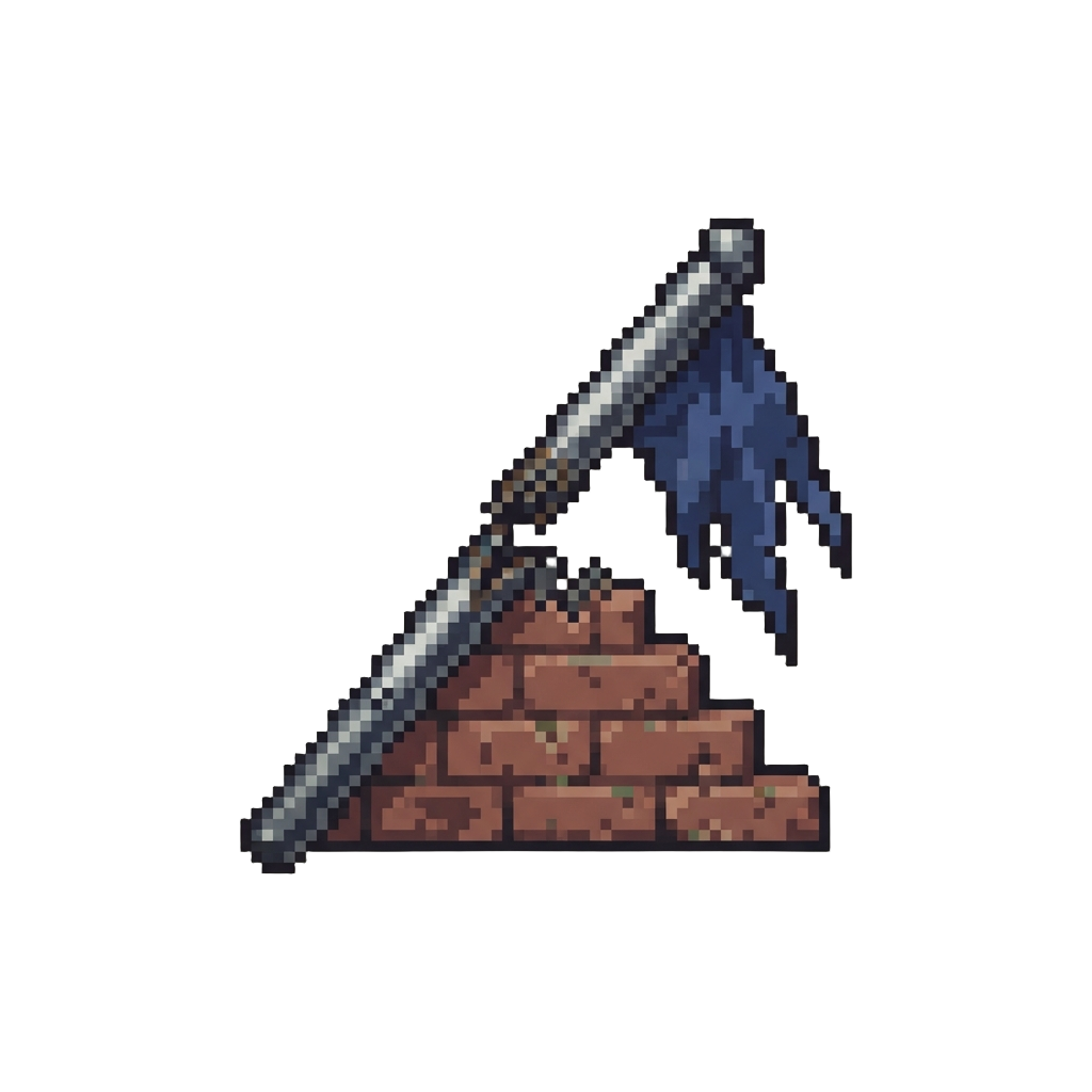 A Snapped Steel Flag Pole Clattering Against the Facade