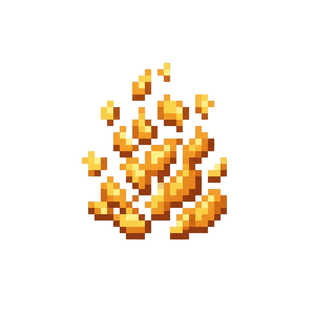 A Shower of Sparkling Golden Embers