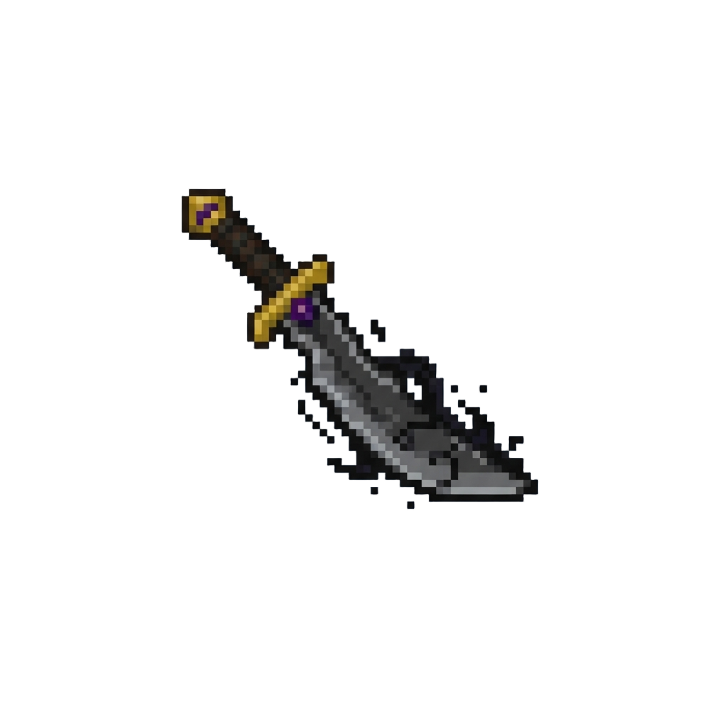 A Shadow-infused Curved Scimitar