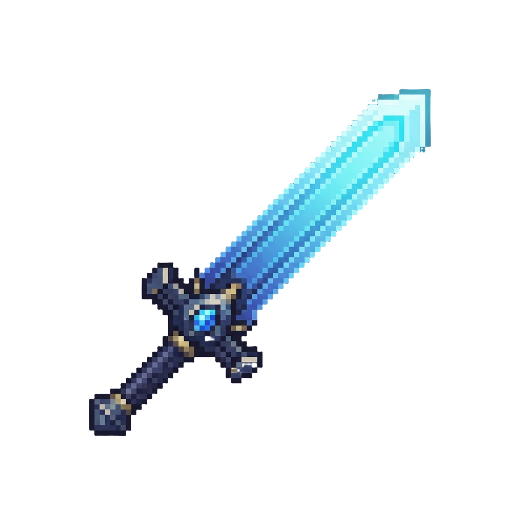 A Glowing Starlight Broadsword