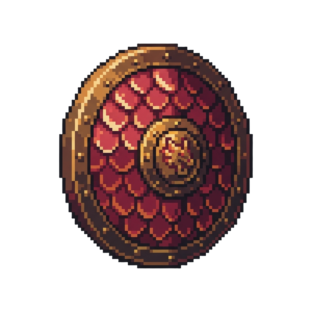 A Radiant Dragon-scale Shield