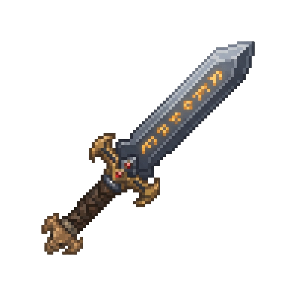 A Rune-carved Beast-slayer Blade