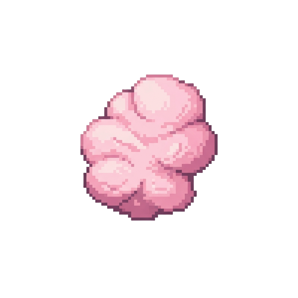 Puffs of Soft Pink Candy-floss Steam