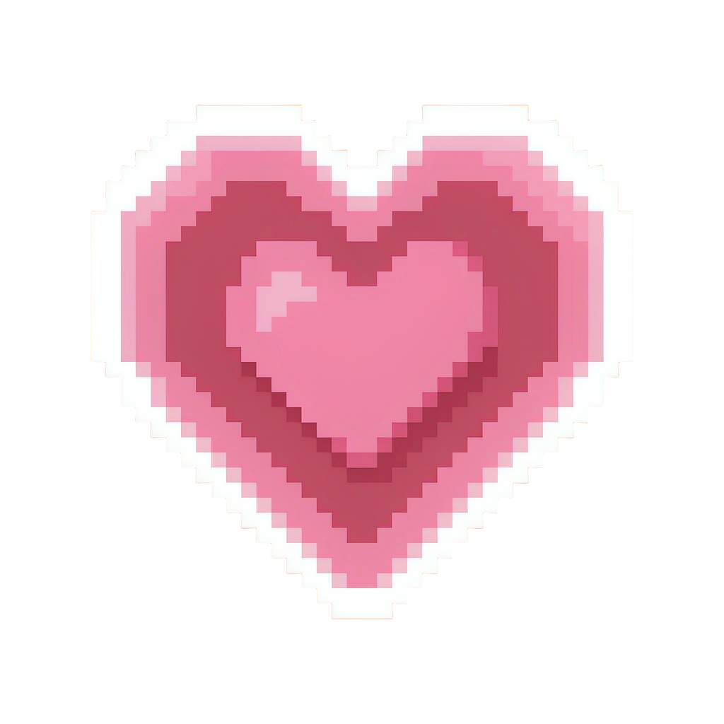 A Giant Burst of Floating Pink Cartoon Love-hearts