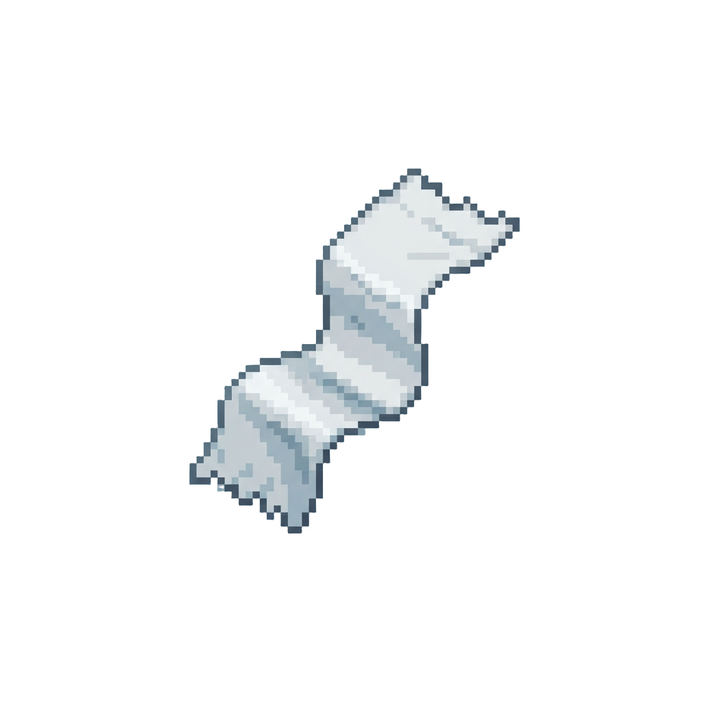 A Tiny Strip of Limp Toilet Paper Fluttering Down