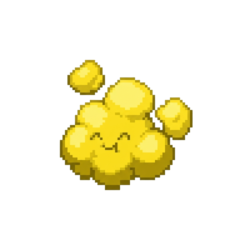 Puffs of Bright Yellow Giggling Smoke Clouds