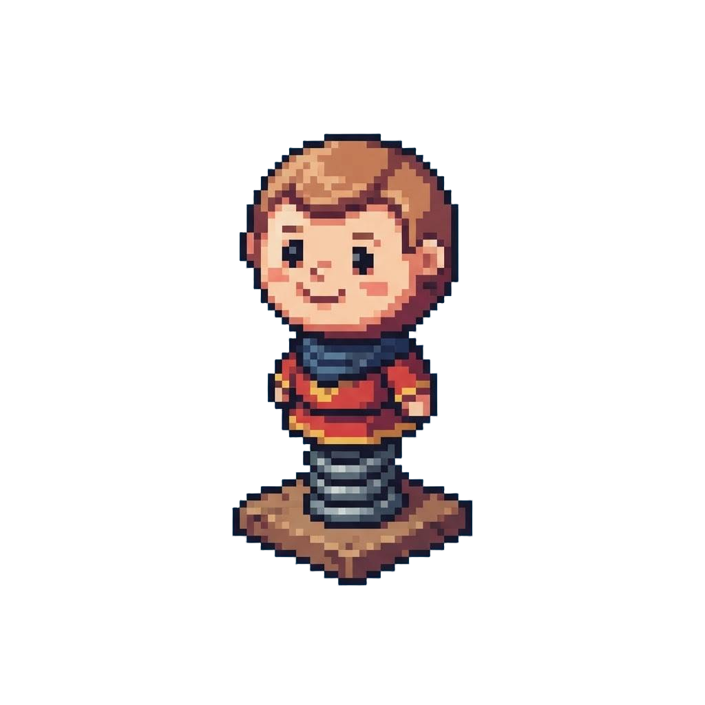 A Wobbly Bobblehead with a Compressed Neck