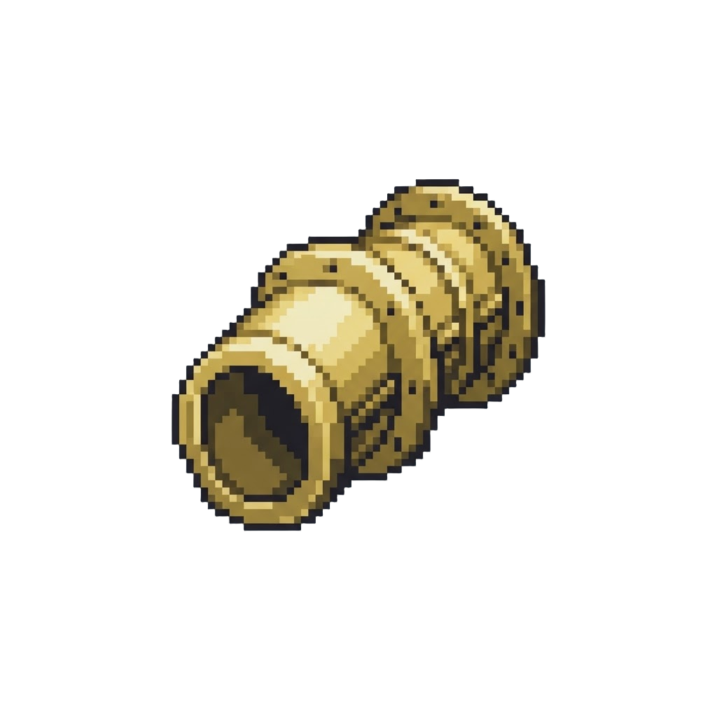 A Polished Brass Air Duct