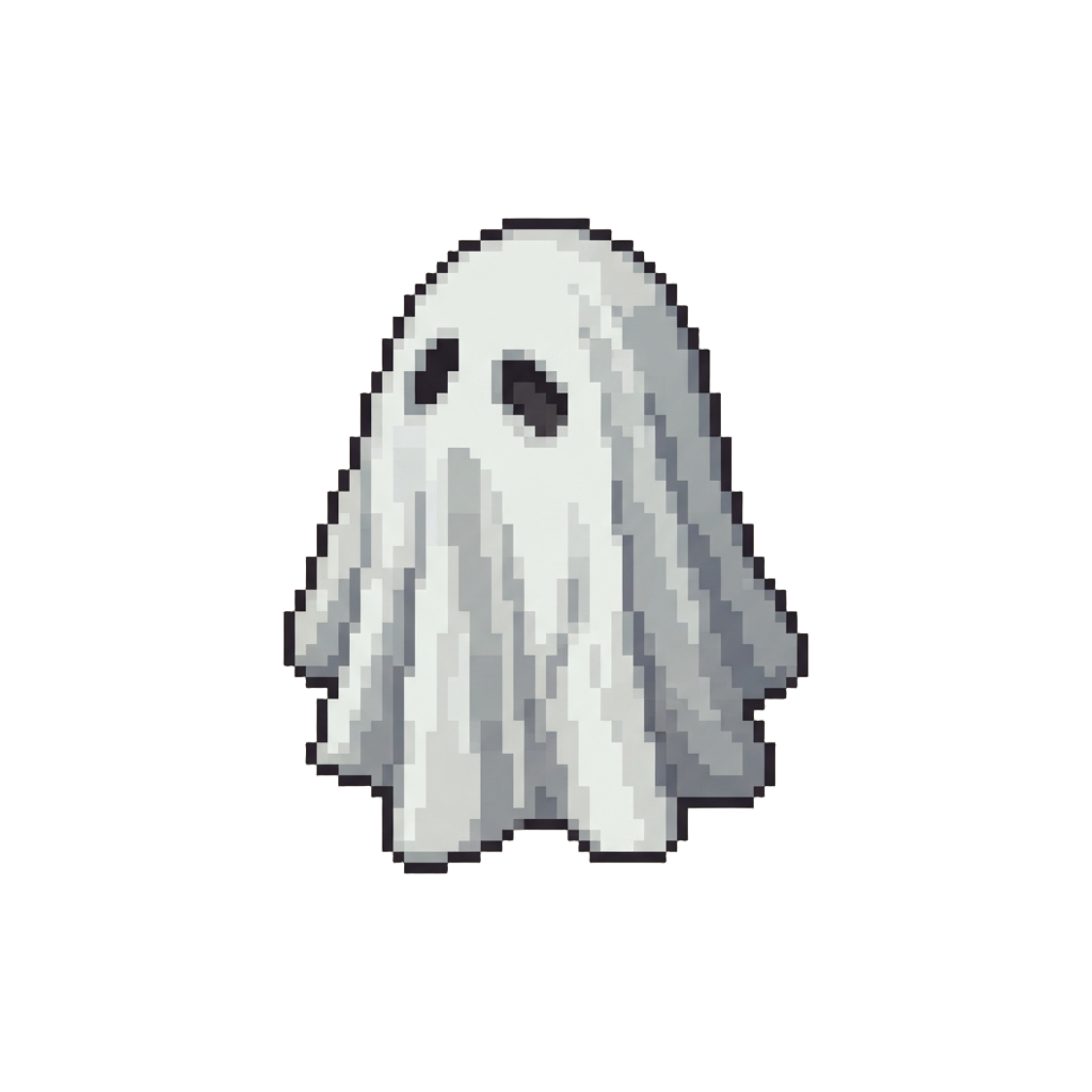 Oversized Crumpled Bedsheet Ghost Costume with Lopsided Eye Holes