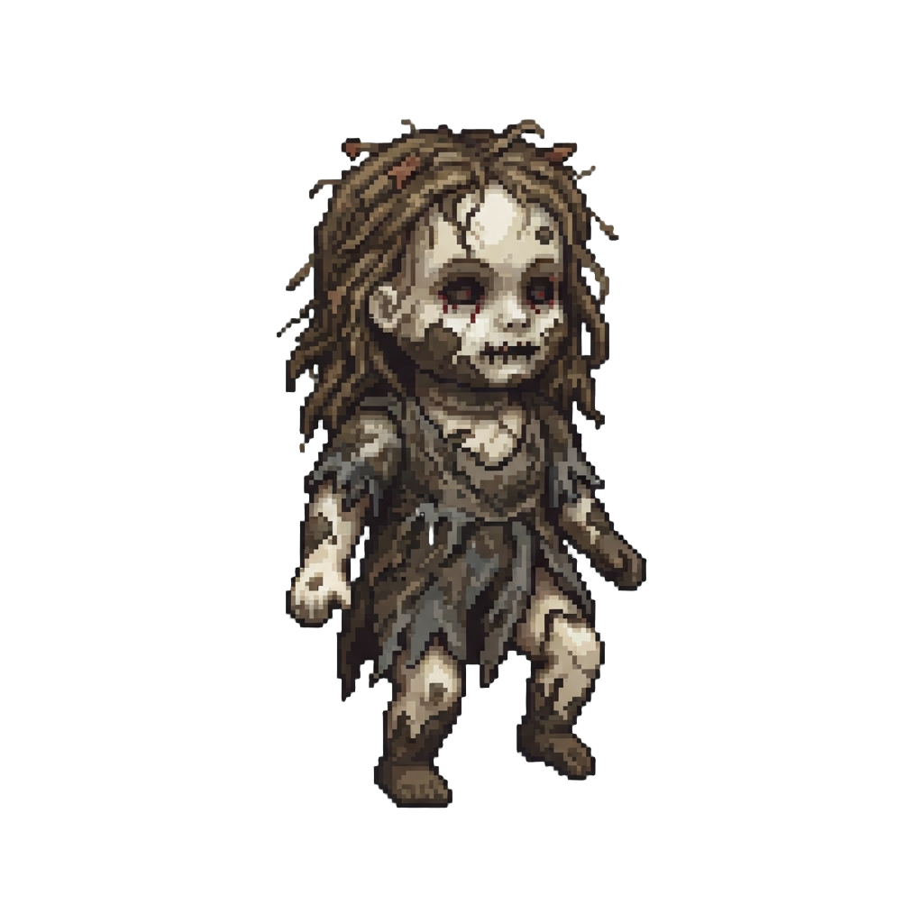A Mud-covered Zombie Porcelain Doll