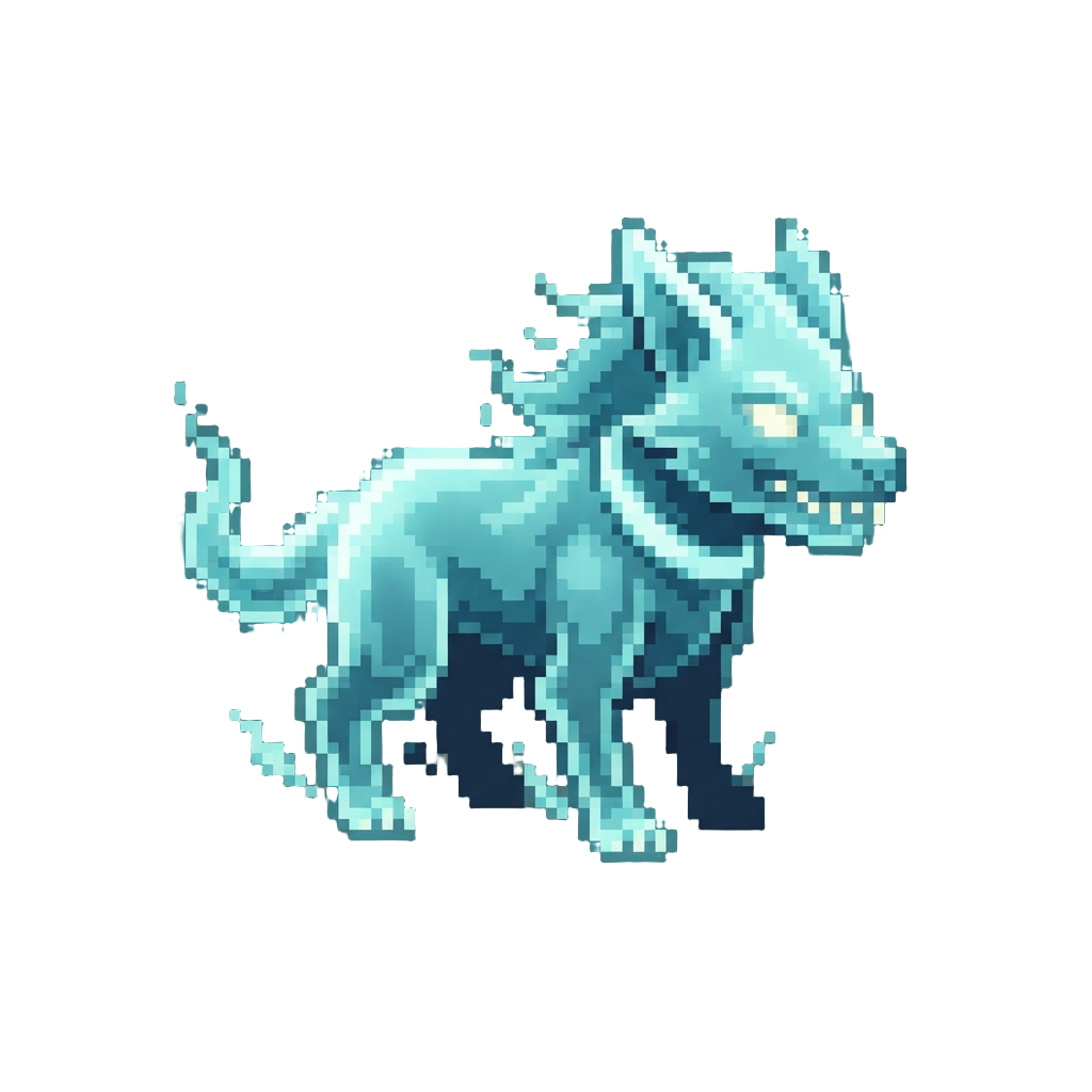 A Glowing Ethereal Ghost Hound