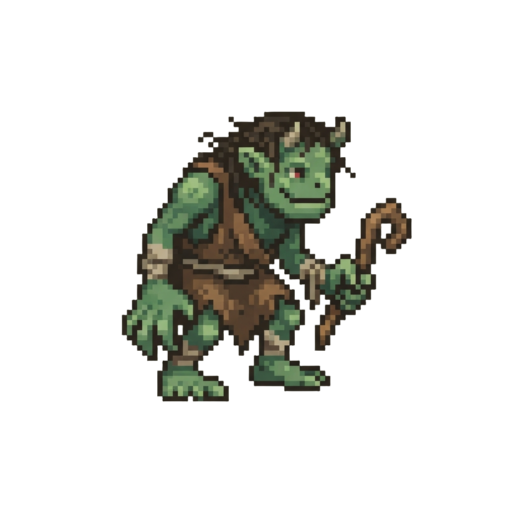 A Clumsy Green Swamp Ghoul Figure