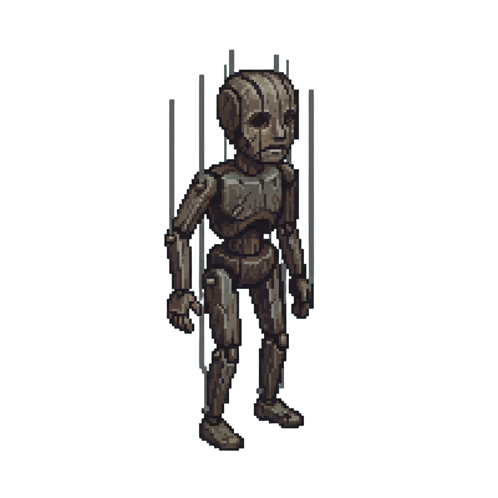 A Creaky Rotting Wooden Marionette