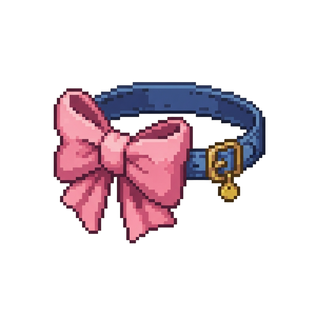 A Giant Pink Bowtie Collar