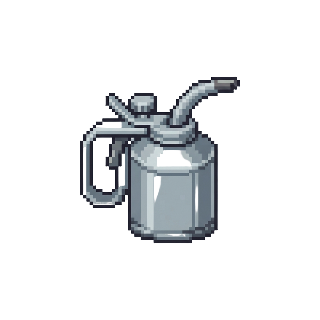 A Chrome Oiler Canister