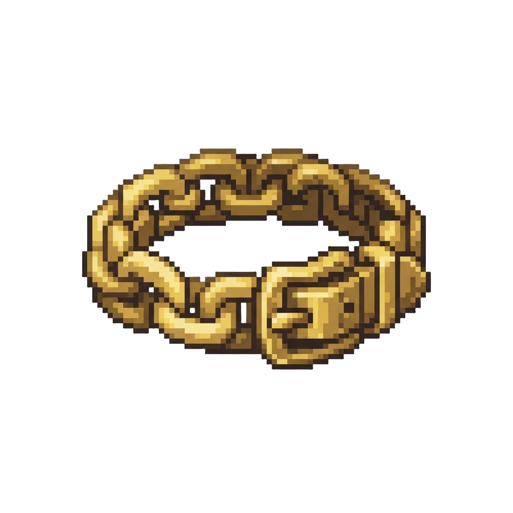 A Heavy Brass Chain Collar