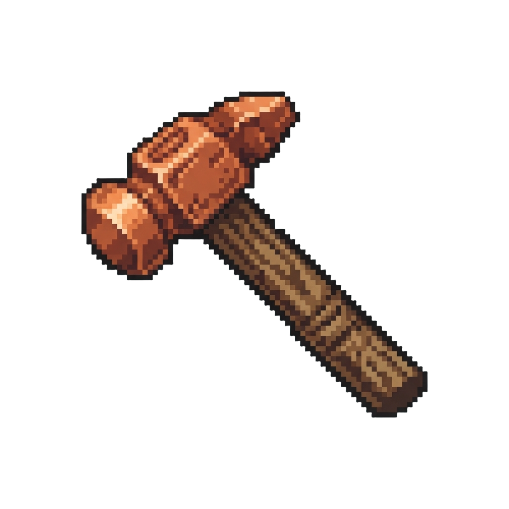 A Polished Copper Hammer