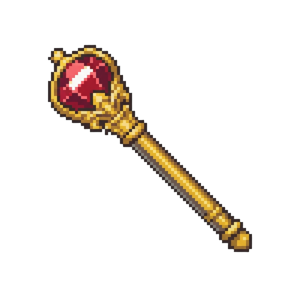 A Ruby-capped Royal Scepter