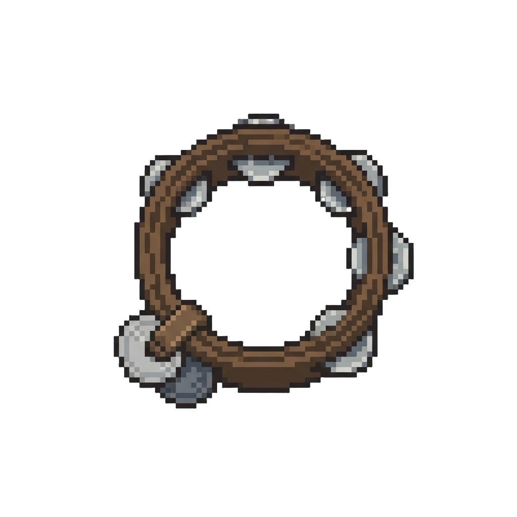 A Silver Coin-trimmed Tambourine