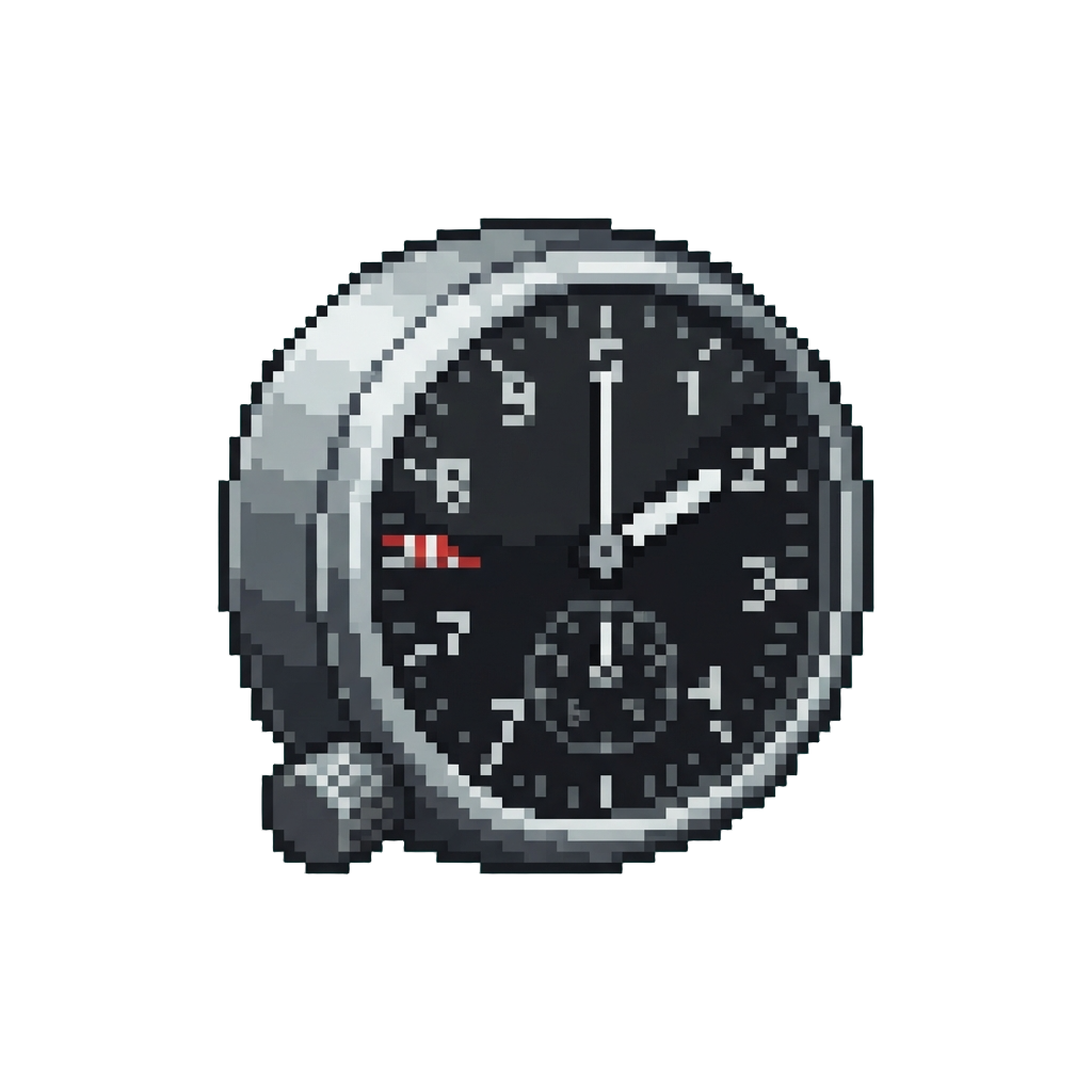 A Chrome Altimeter Gauge