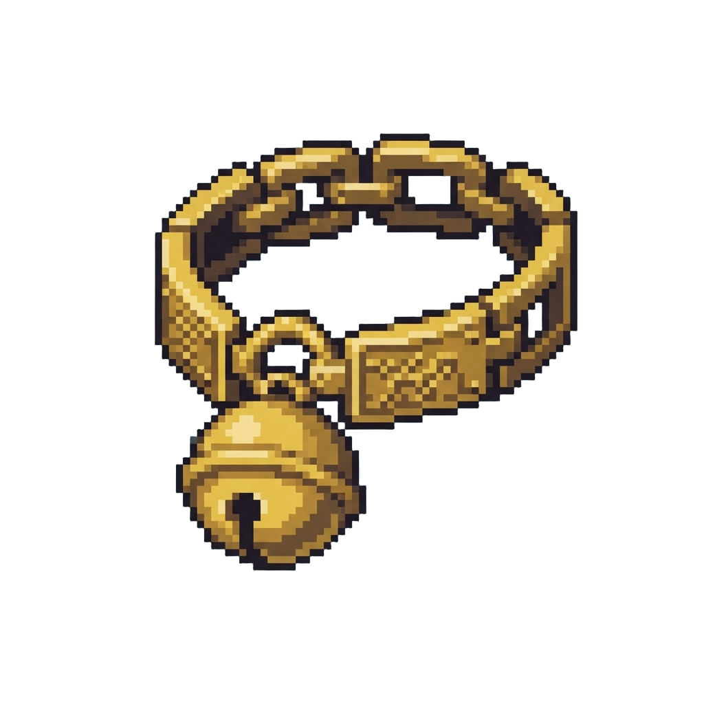 A Giant Golden Bell Collar