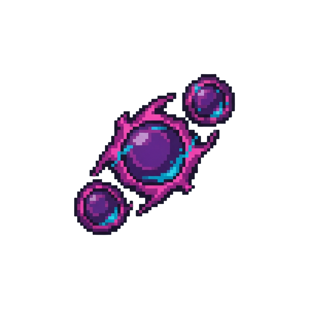 A Volley of Floating Anti-matter Orbs